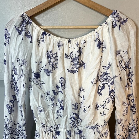 REVOLVE The Jestset Diaries Zulu Romper in Blue & White Floral Size XS - Picture 15 of 16